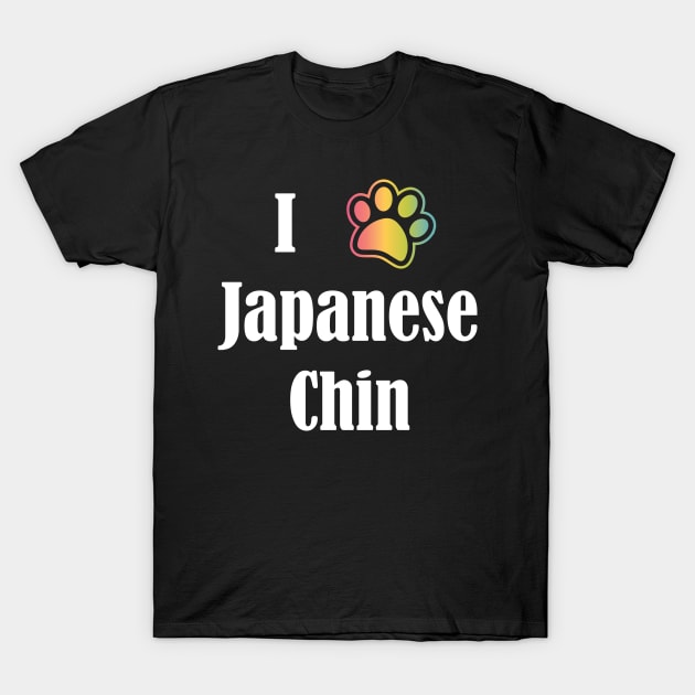 I Heart Japanese Chin | I Love Japanese Chin T-Shirt by jverdi28